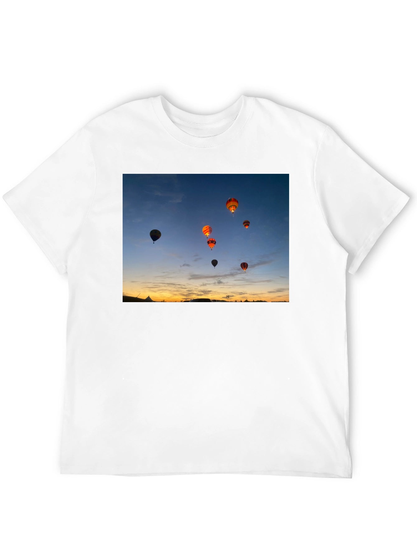 Sunset Hot Air Balloon Graphic Tee