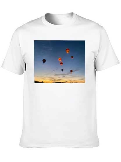 Sunset Hot Air Balloon Graphic Tee