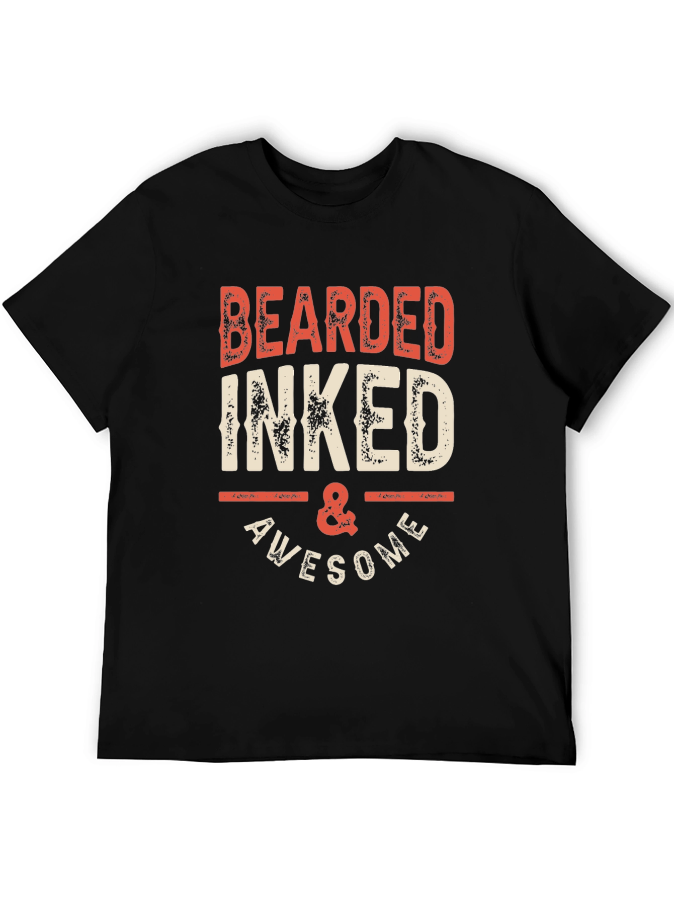 Bearded Inked & Awesome Graphic Tee