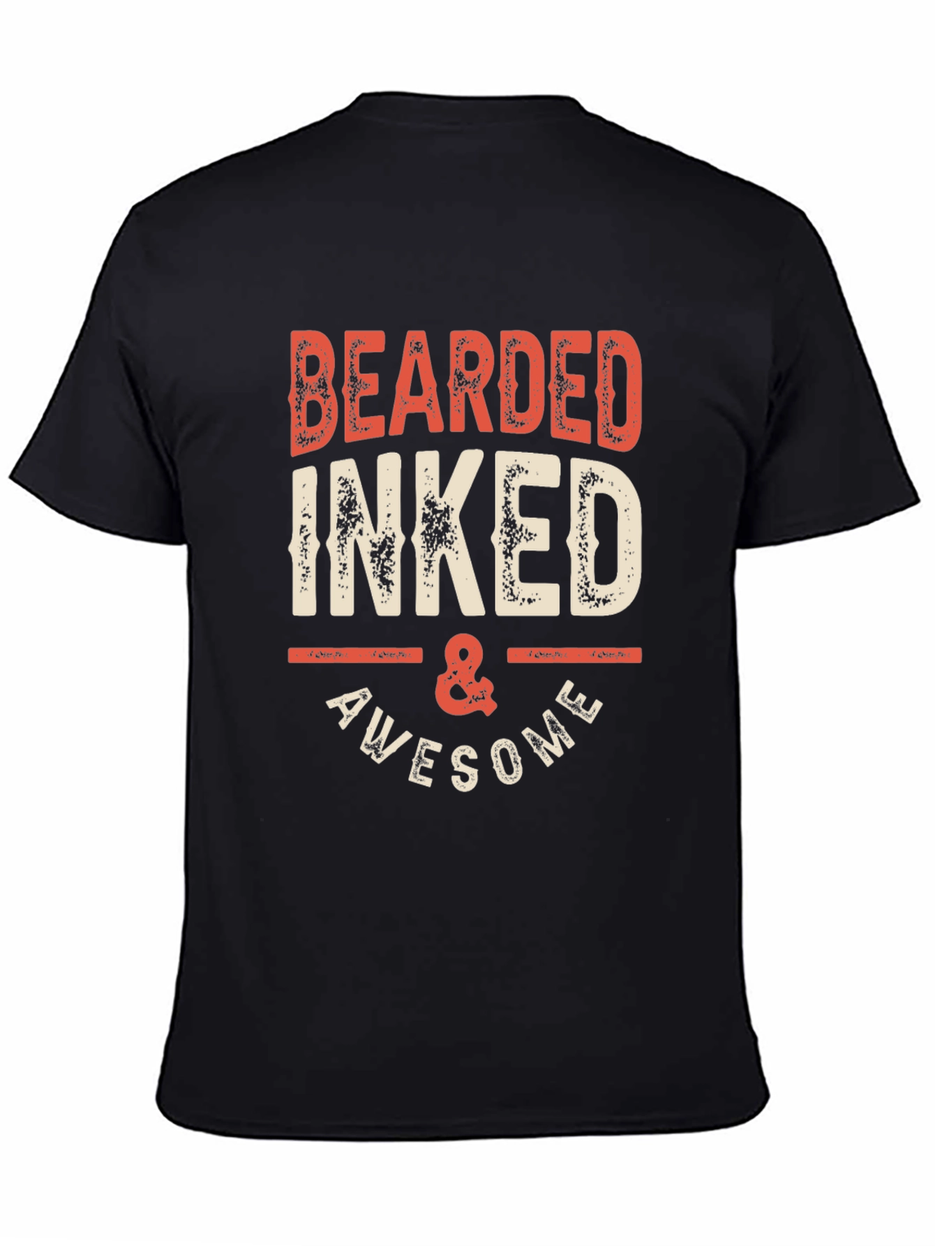 Bearded Inked & Awesome Graphic Tee