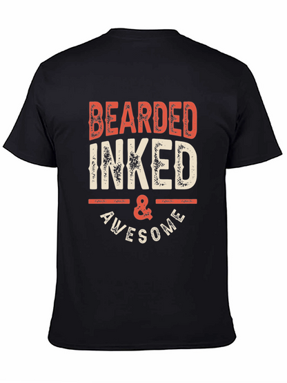 Bearded Inked & Awesome Graphic Tee