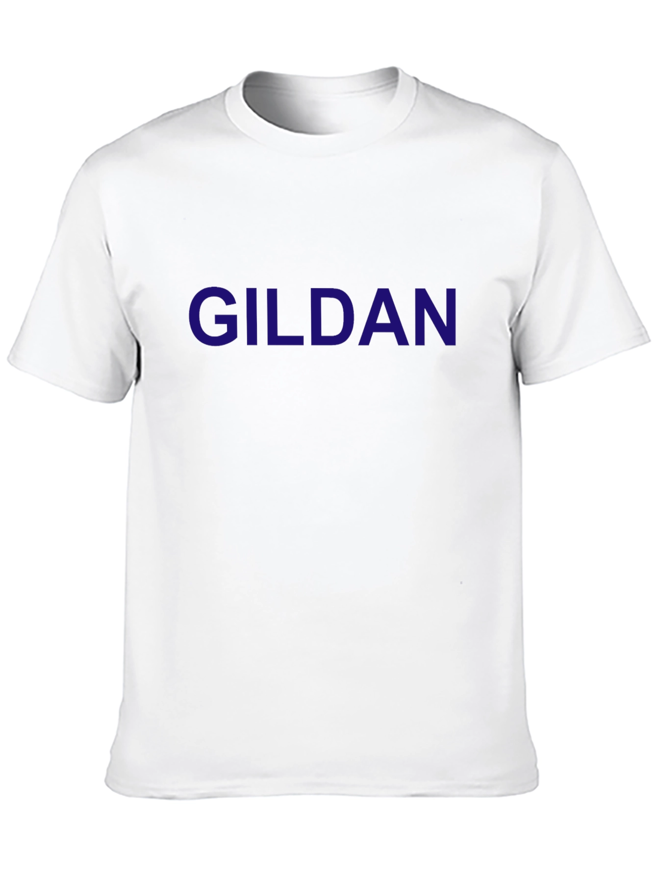 Gildan Mens Black Crew Neck T-Shirt