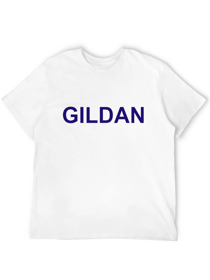 Gildan Mens Black Crew Neck T-Shirt
