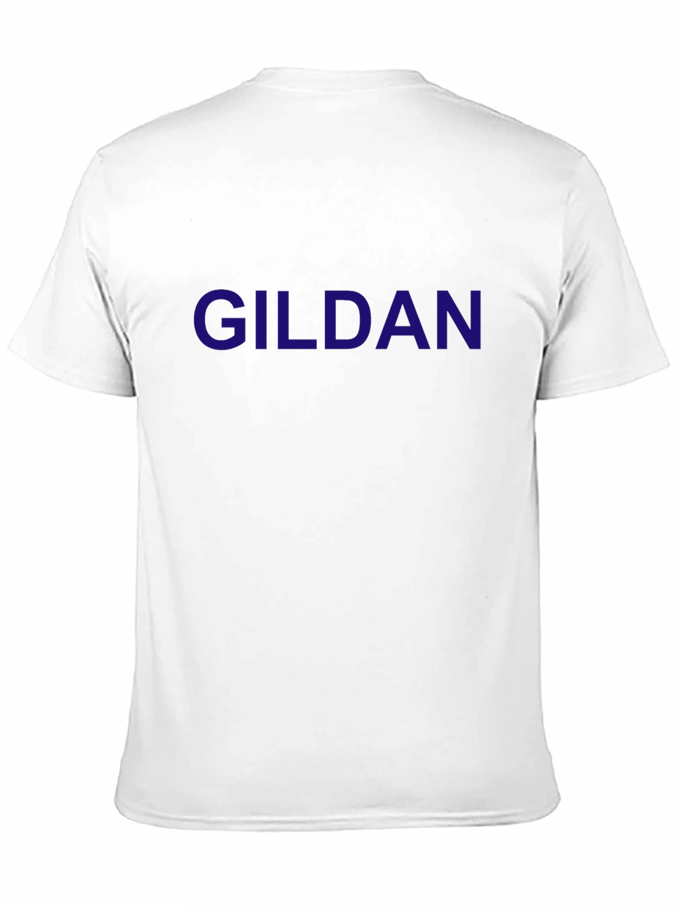 Gildan Mens Black Crew Neck T-Shirt