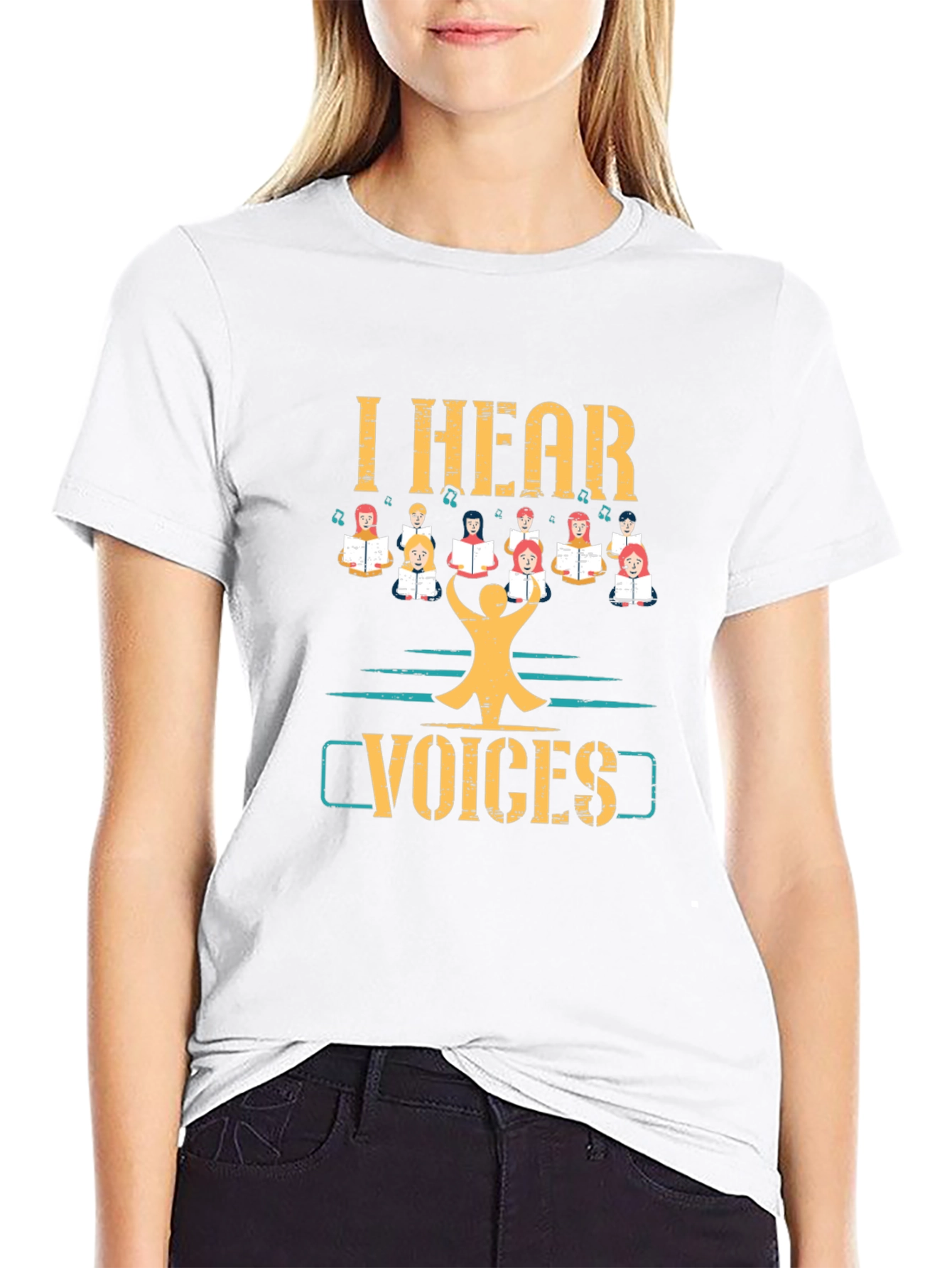 I Hear Voices T-Shirt Choir Singing Tee