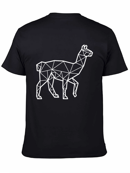 Geometric Llama T-Shirt - Modern Style