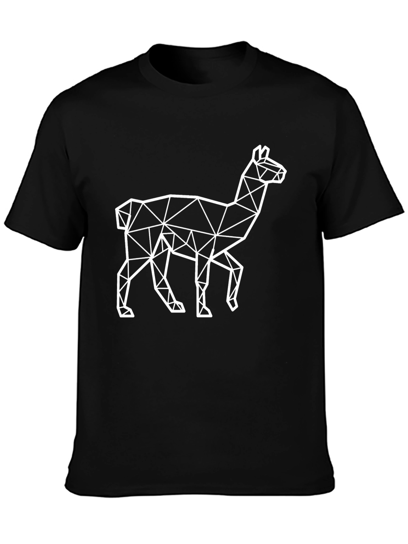 Geometric Llama T-Shirt - Modern Style
