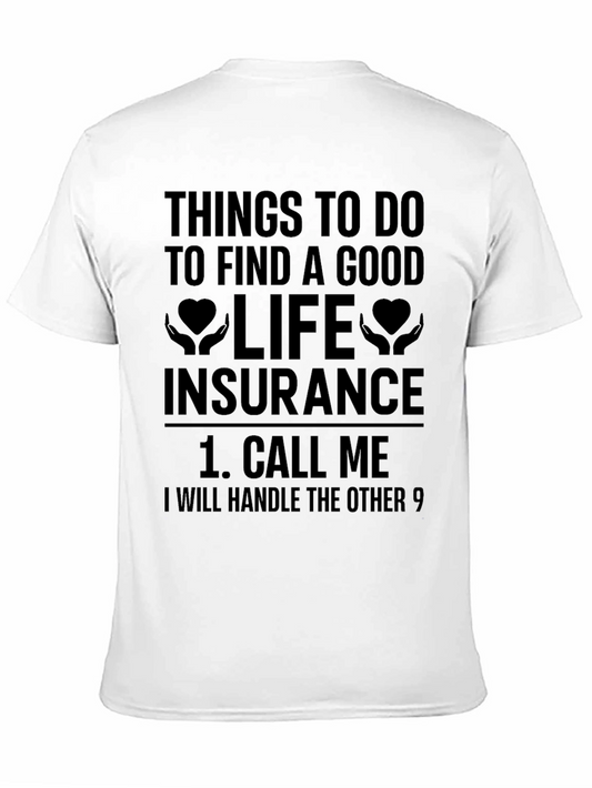 Life Insurance T-Shirt - Call Me