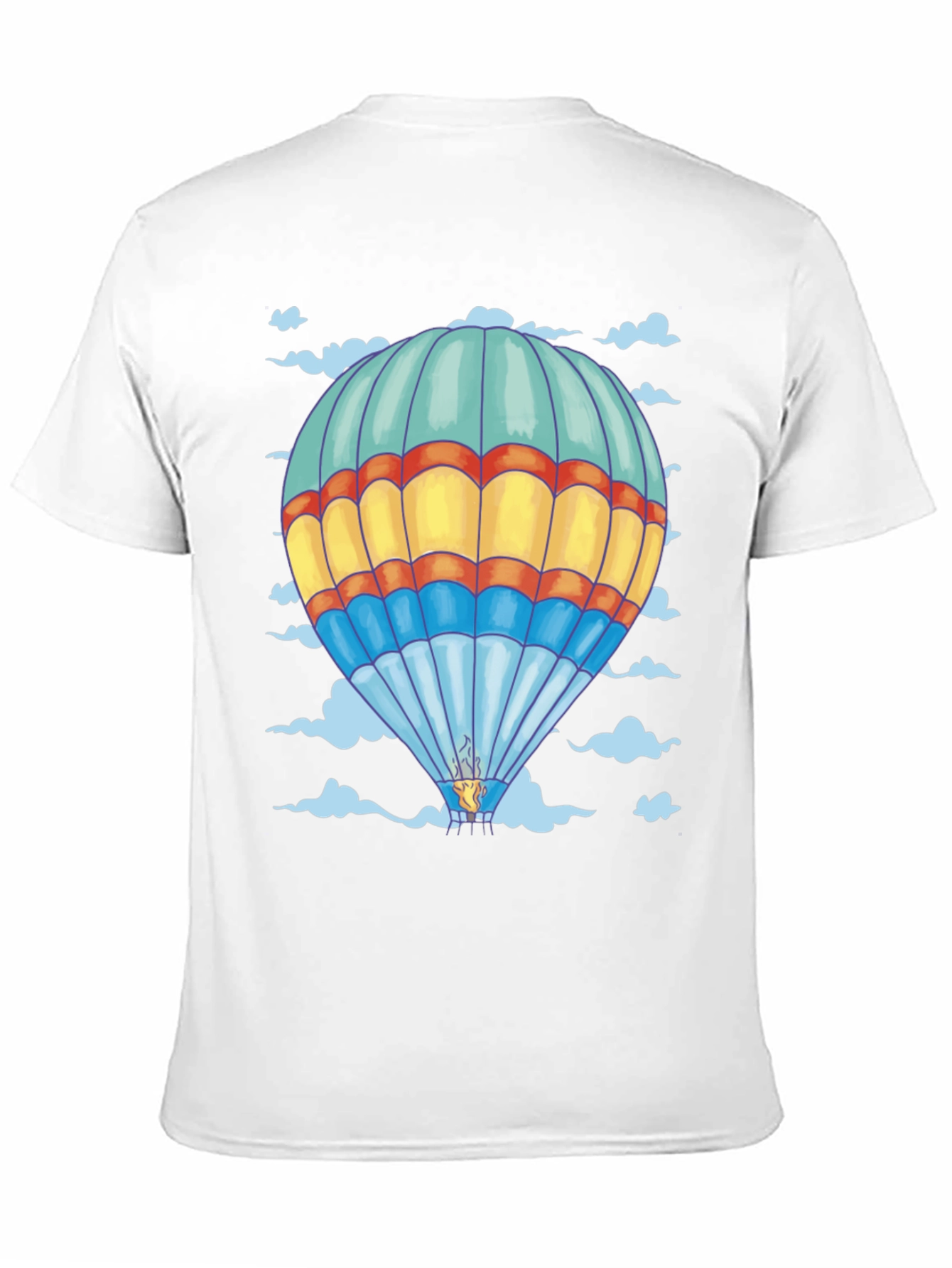 Balloon Print Tee - Black Cotton Comfort