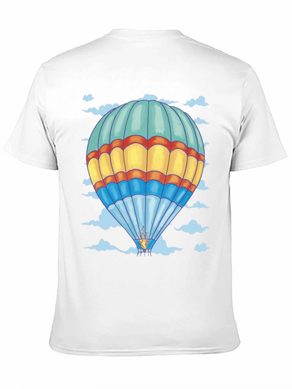 Balloon Print Tee - Black Cotton Comfort