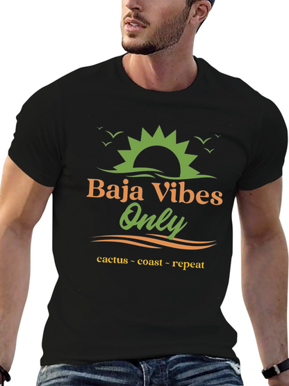 Baja Vibes Only Graphic Tee - Cactus Coast Repeat