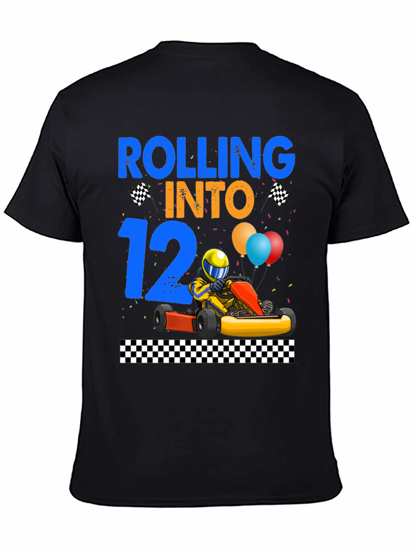 Rolling Into 12th Birthday Go Kart Racing T-Shirt