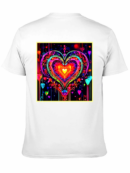 Neon Heart Graphic Tee - Bold & Vibrant