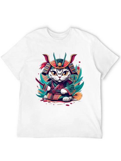 Samurai Cat T-Shirt - Graphic Tee