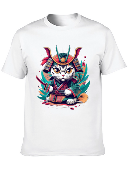 Samurai Cat T-Shirt - Graphic Tee