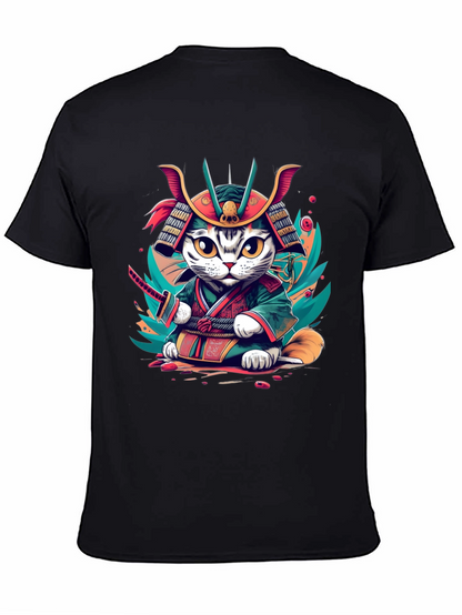 Samurai Cat T-Shirt - Graphic Tee
