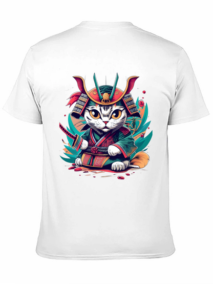 Samurai Cat T-Shirt - Graphic Tee