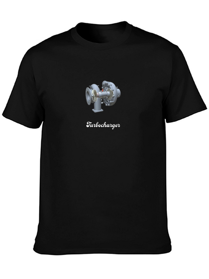 Turbocharger Graphic Black T-Shirt
