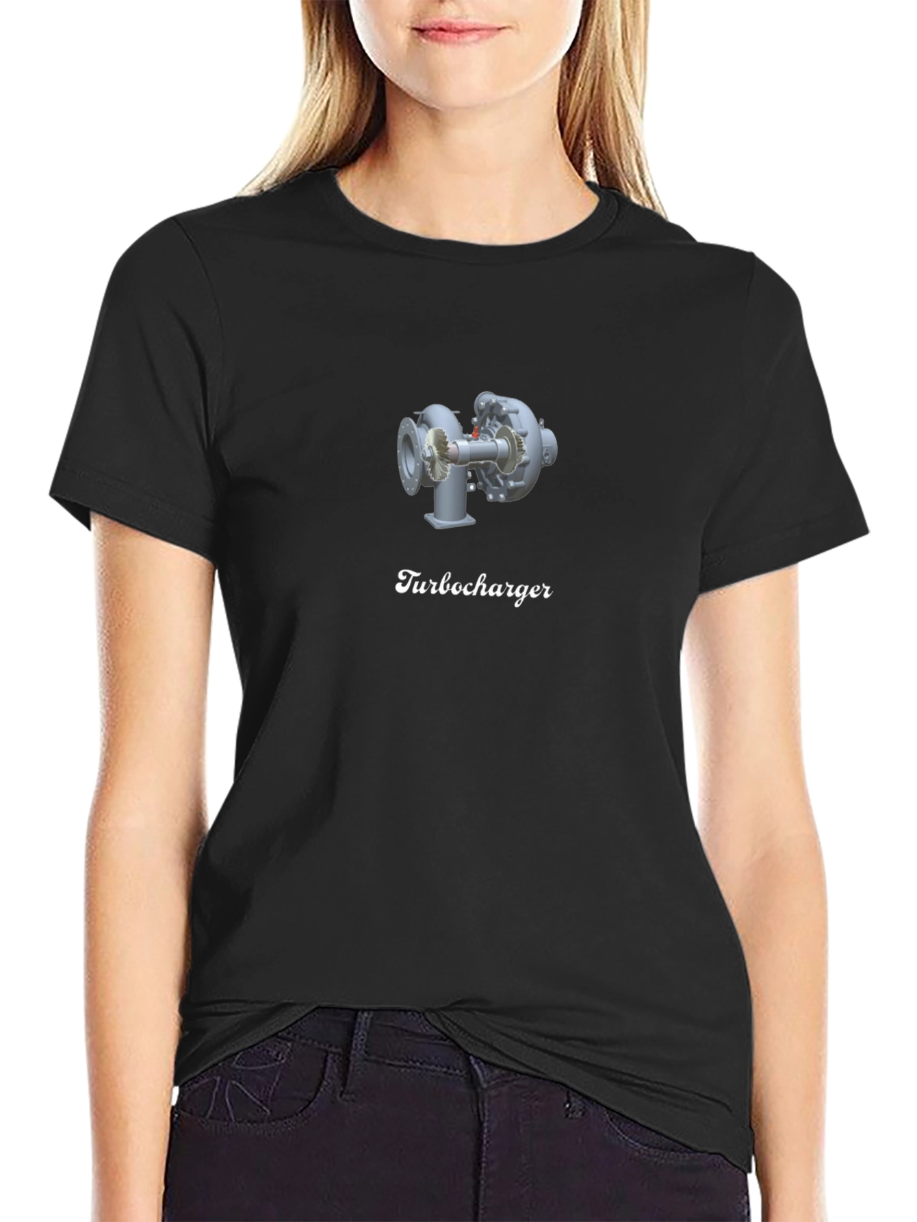 Turbocharger Graphic Black T-Shirt