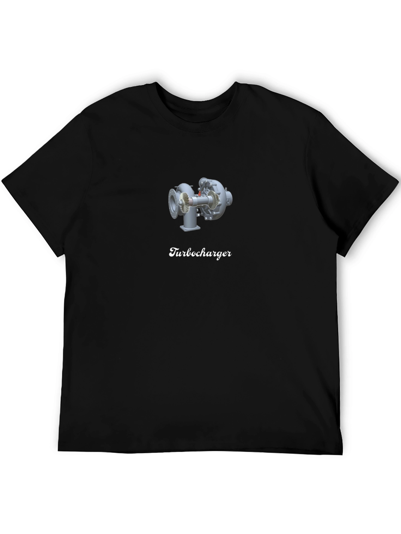 Turbocharger Graphic Black T-Shirt