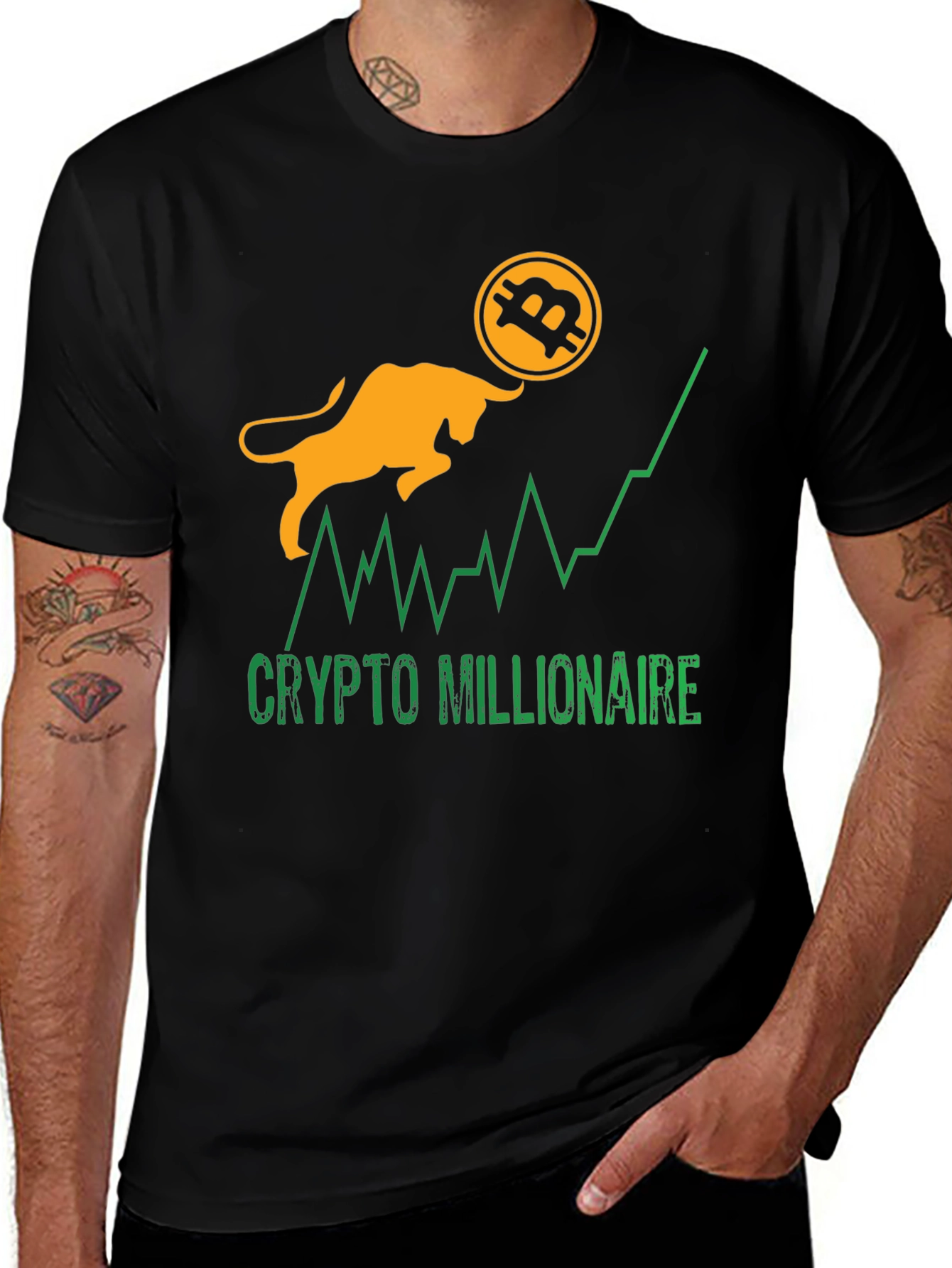 Crypto Millionaire Bitcoin Bull Run T-Shirt