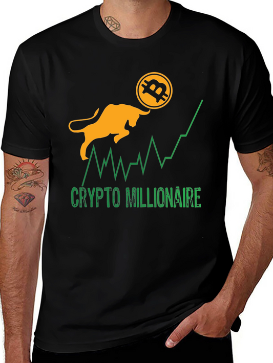 Crypto Millionaire Bitcoin Bull Run T-Shirt