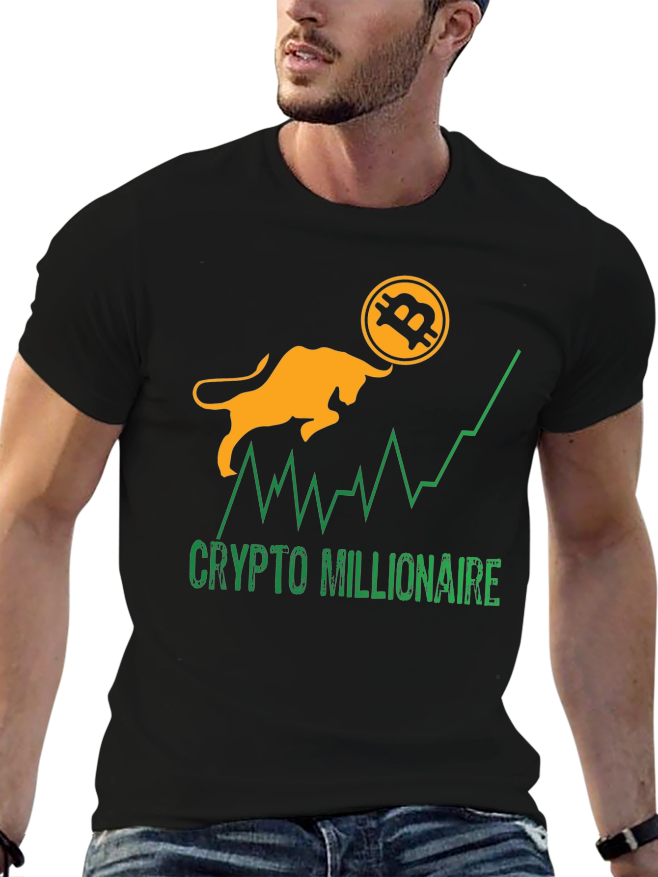 Crypto Millionaire Bitcoin Bull Run T-Shirt