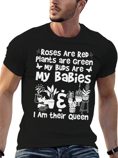 Roses Are Red T-Shirt - Plant Lover