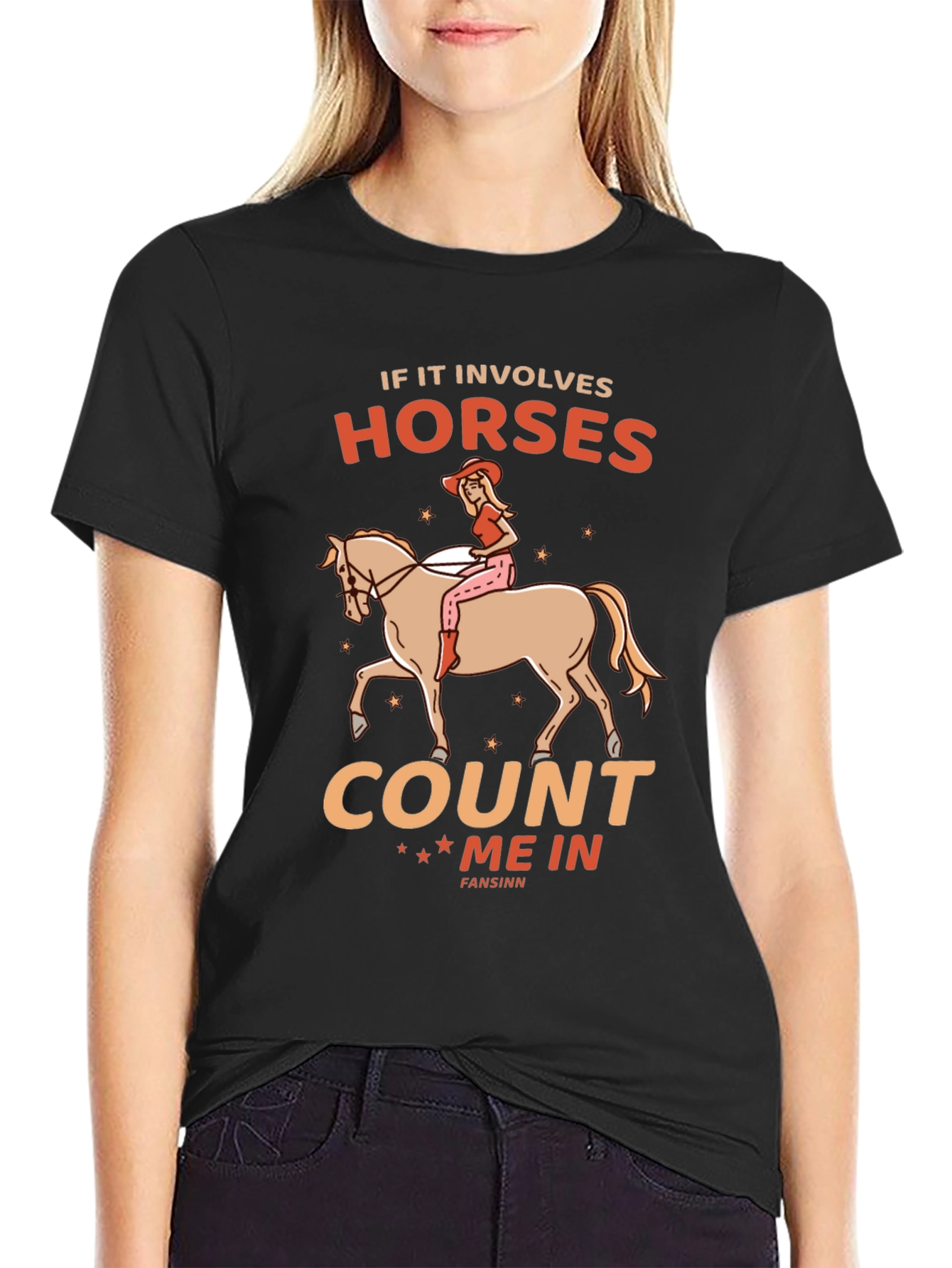 Horse Lover T-Shirt: Count Me In Design