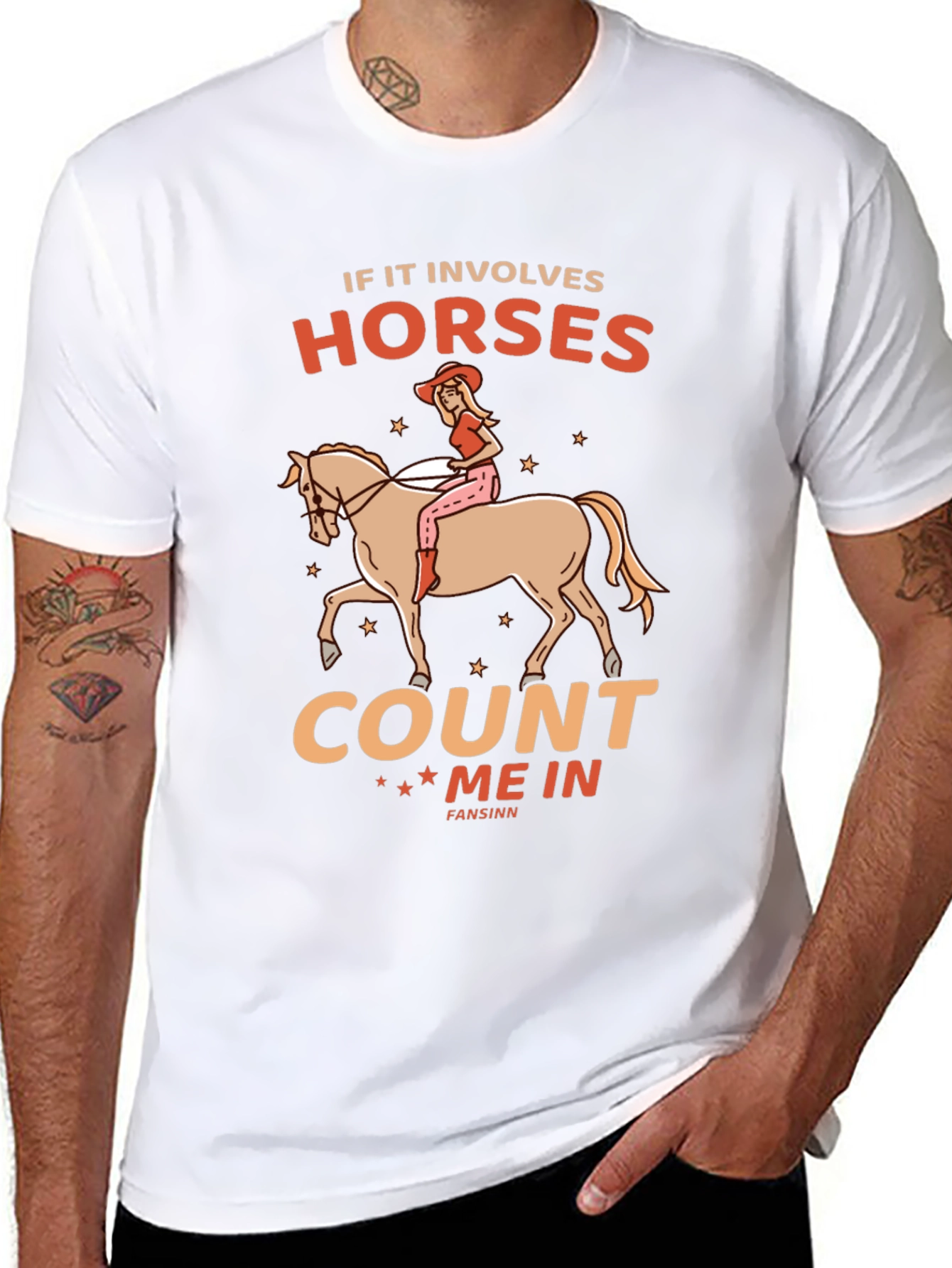 Horse Lover T-Shirt: Count Me In Design