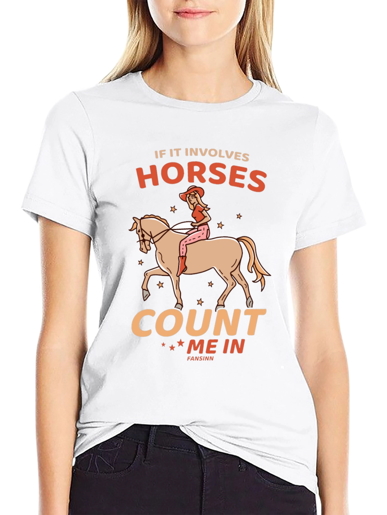 Horse Lover T-Shirt: Count Me In Design