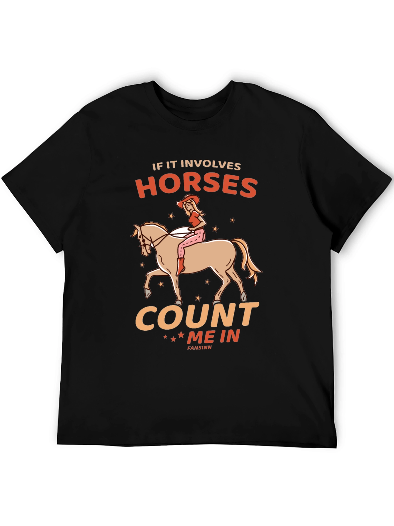 Horse Lover T-Shirt: Count Me In Design