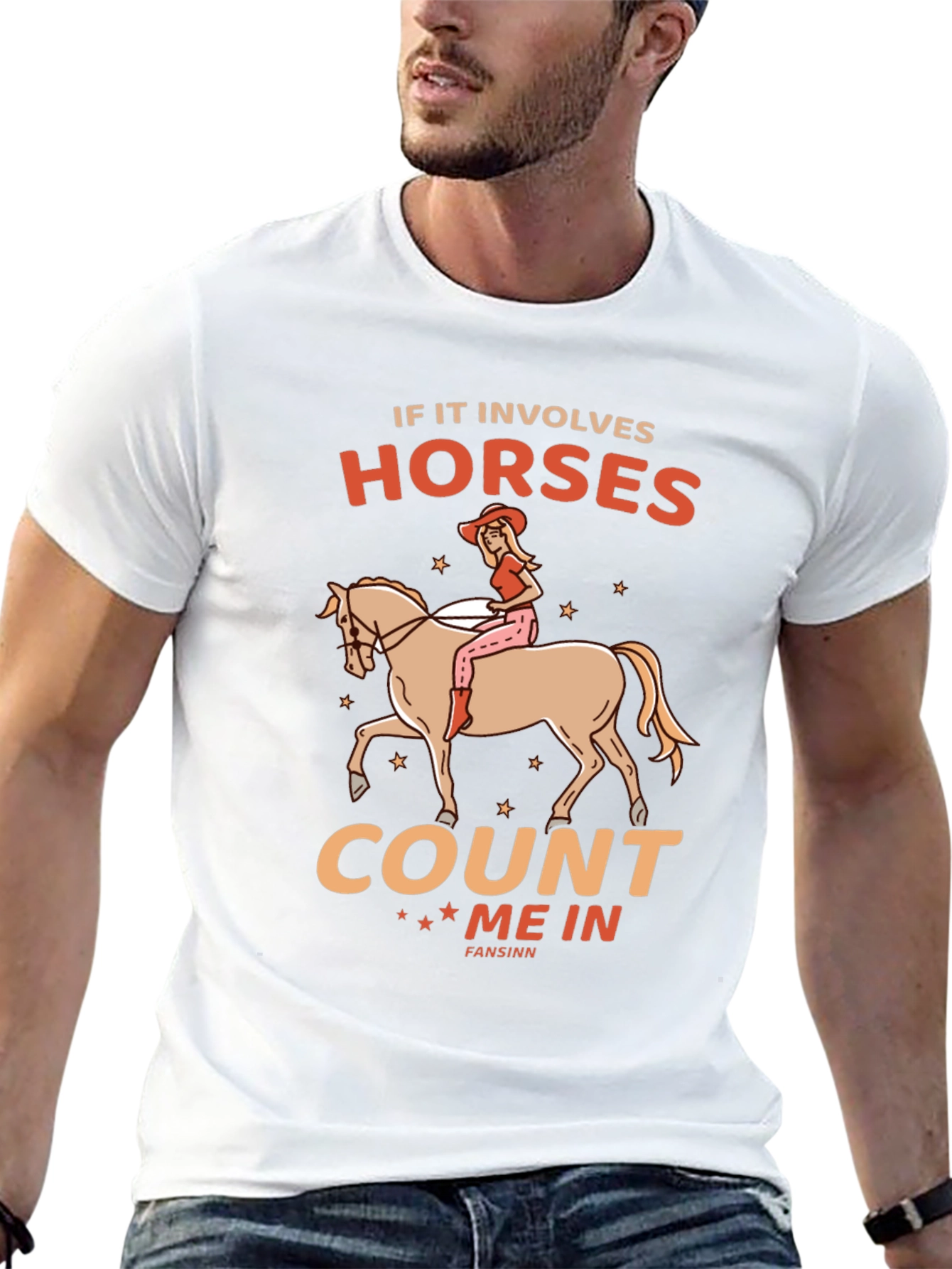 Horse Lover T-Shirt: Count Me In Design
