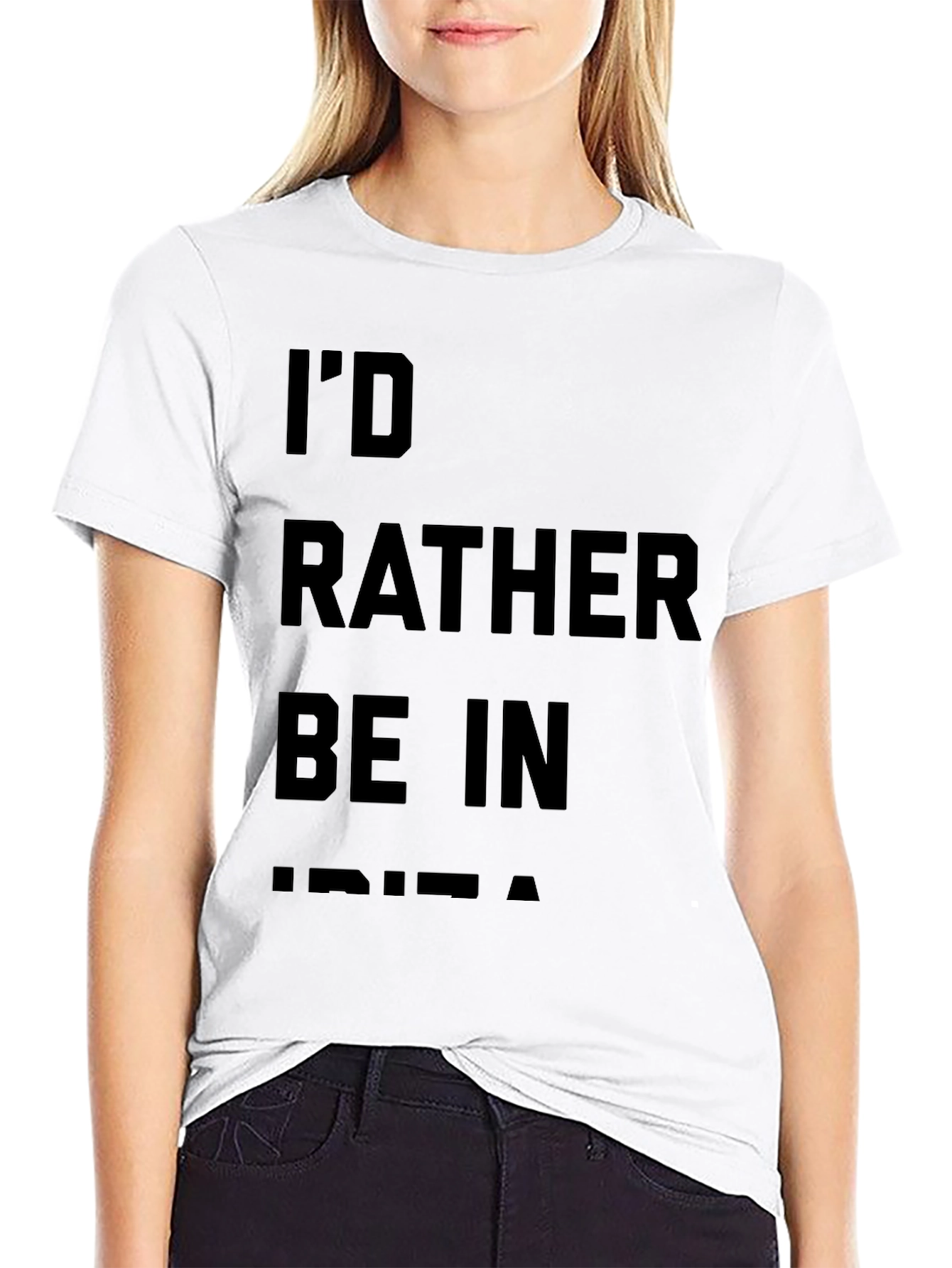 Id Rather Be In Ibiza Graphic T-Shirt