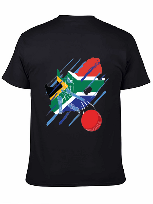 South Africa Cricket Flag Graphic Tee