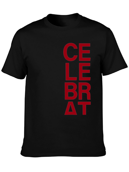 Celebrate Graphic Print Mens T-Shirt