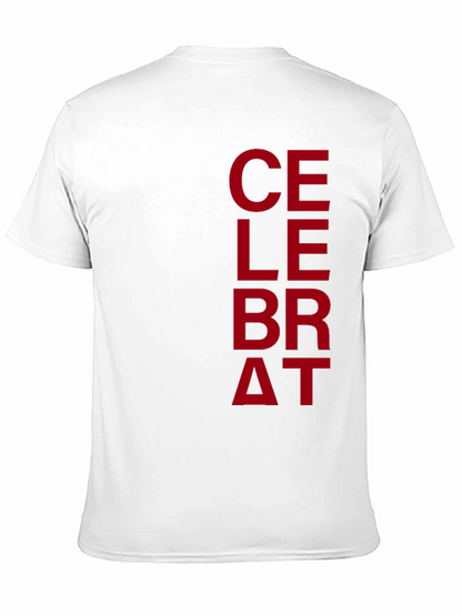 Celebrate Graphic Print Mens T-Shirt