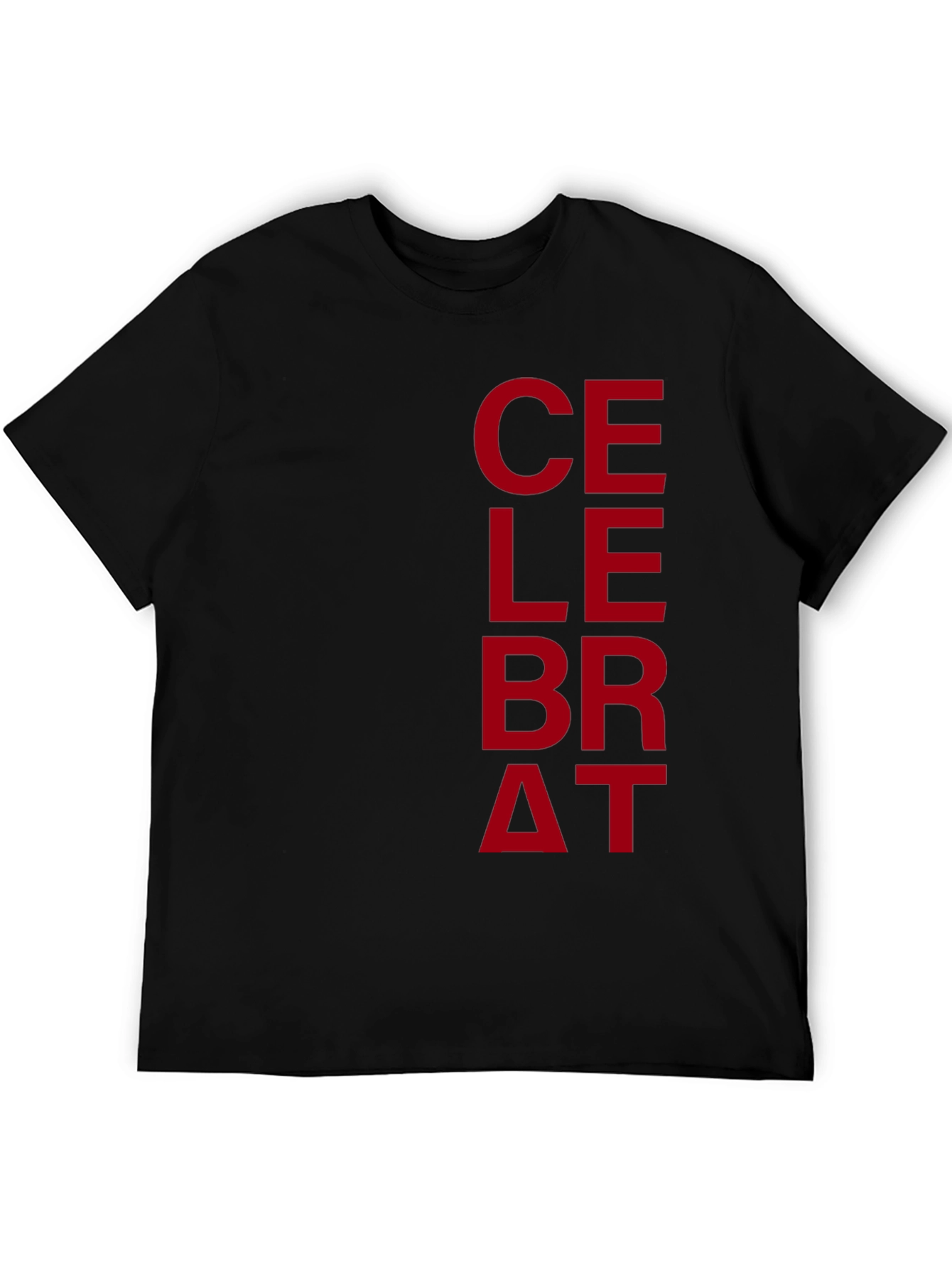 Celebrate Graphic Print Mens T-Shirt