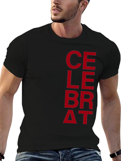 Celebrate Graphic Print Mens T-Shirt