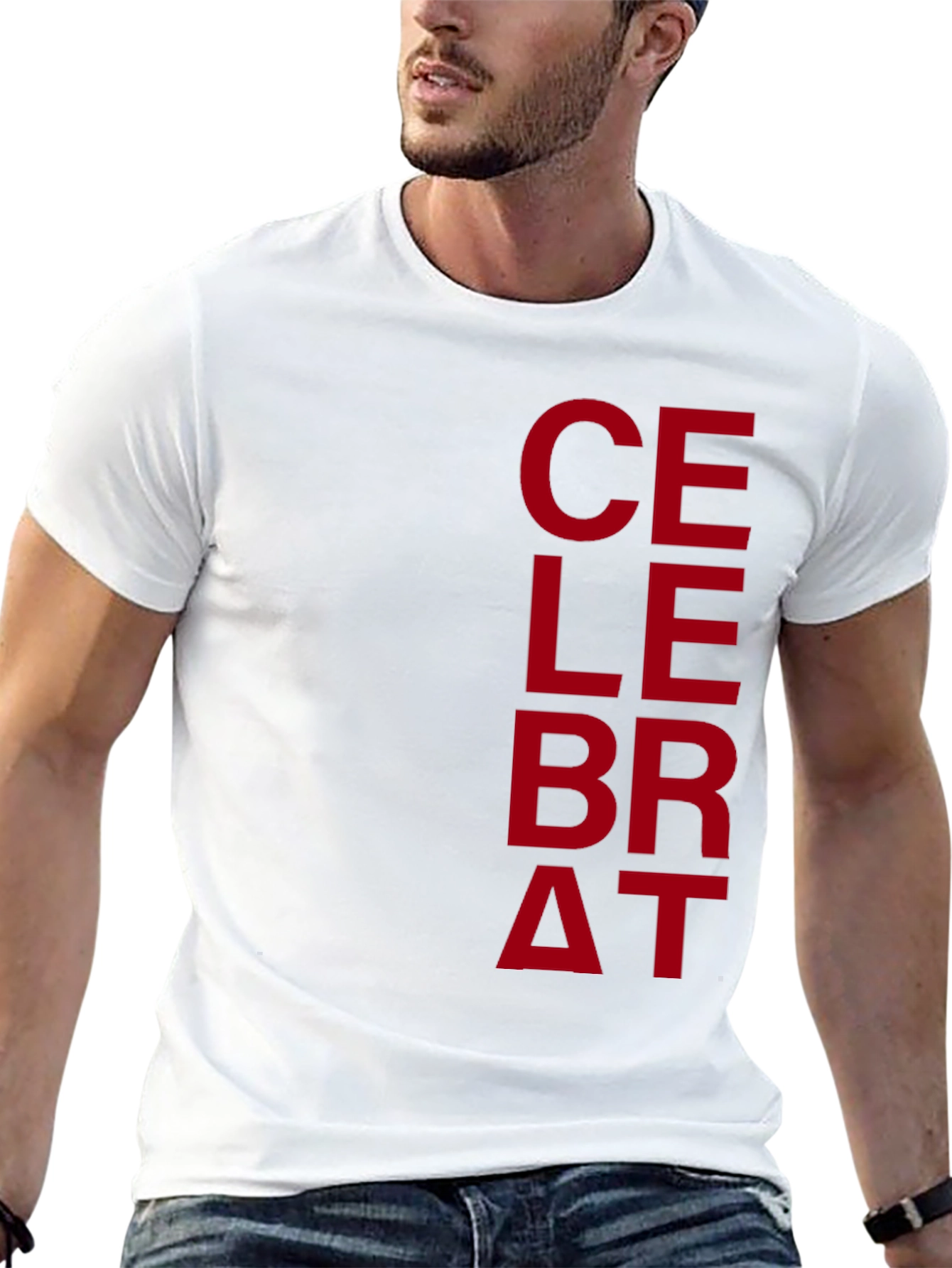 Celebrate Graphic Print Mens T-Shirt