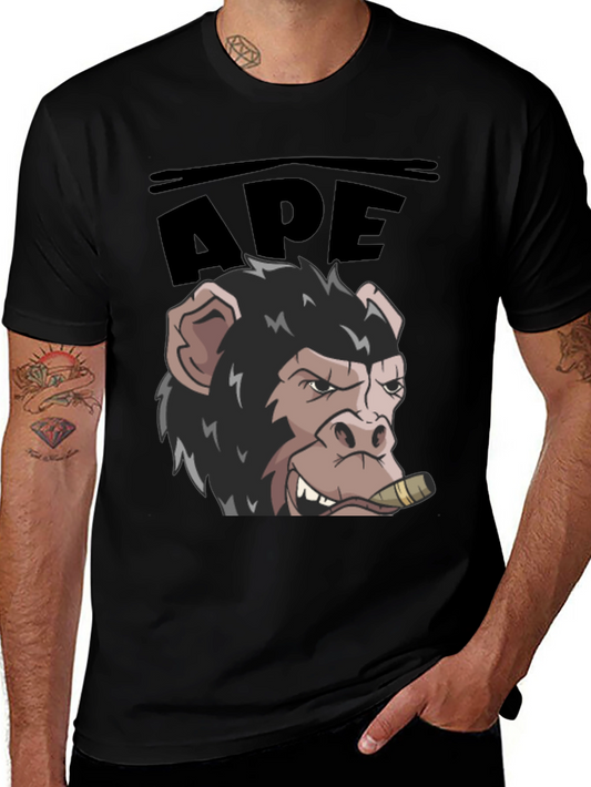 Ape Graphic T-Shirt - Cool Cartoon Design