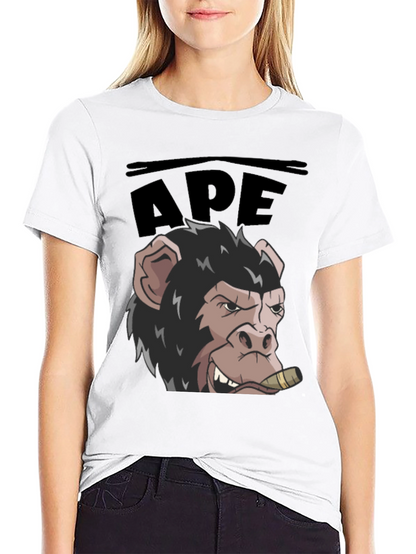 Ape Graphic T-Shirt - Cool Cartoon Design