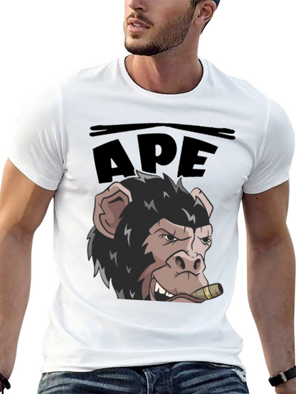 Ape Graphic T-Shirt - Cool Cartoon Design
