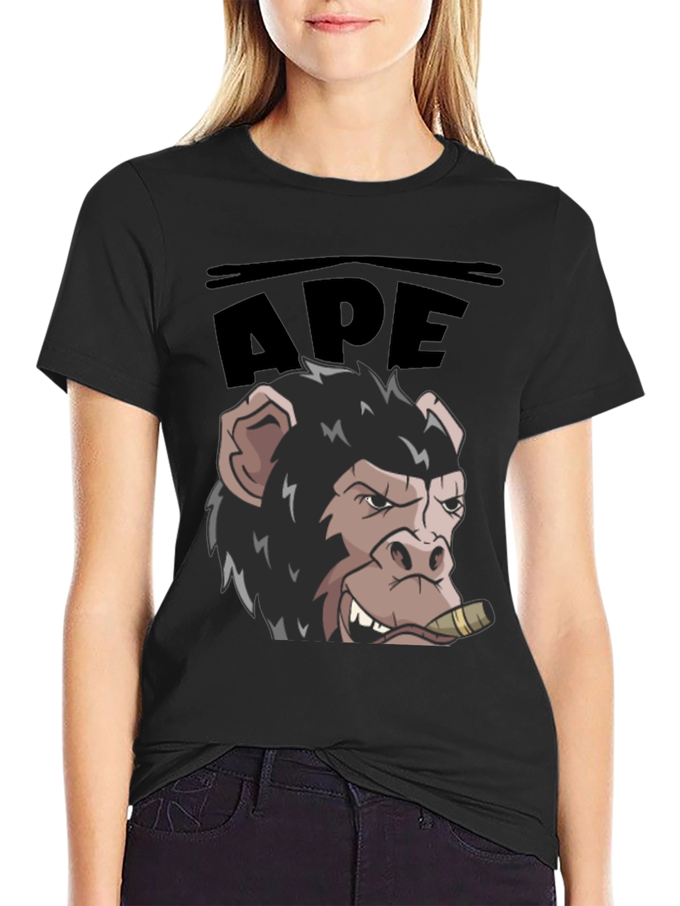 Ape Graphic T-Shirt - Cool Cartoon Design