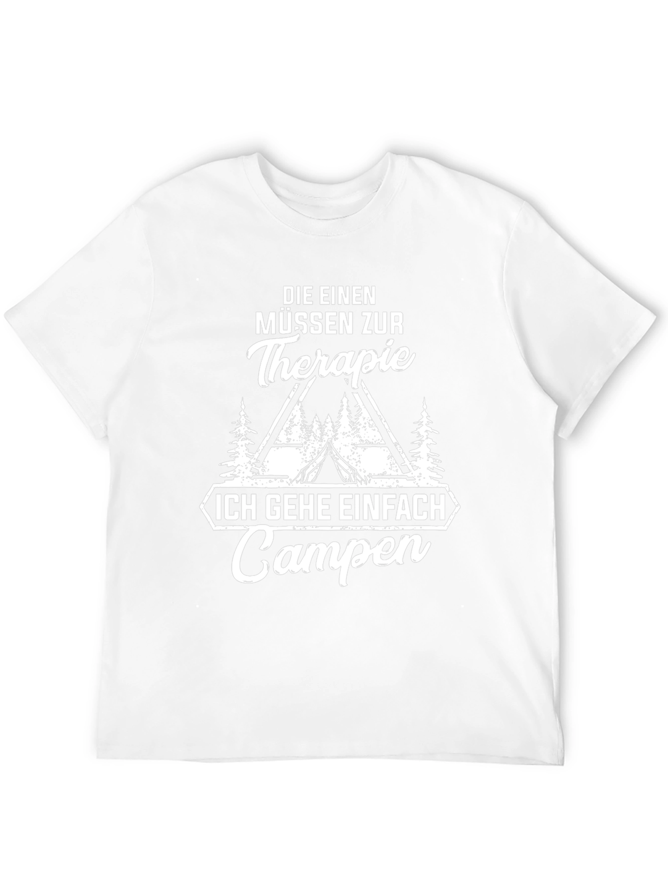 Camping Therapy Graphic Tee - Unisex Black T-Shirt