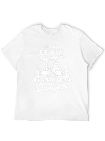 Camping Therapy Graphic Tee - Unisex Black T-Shirt