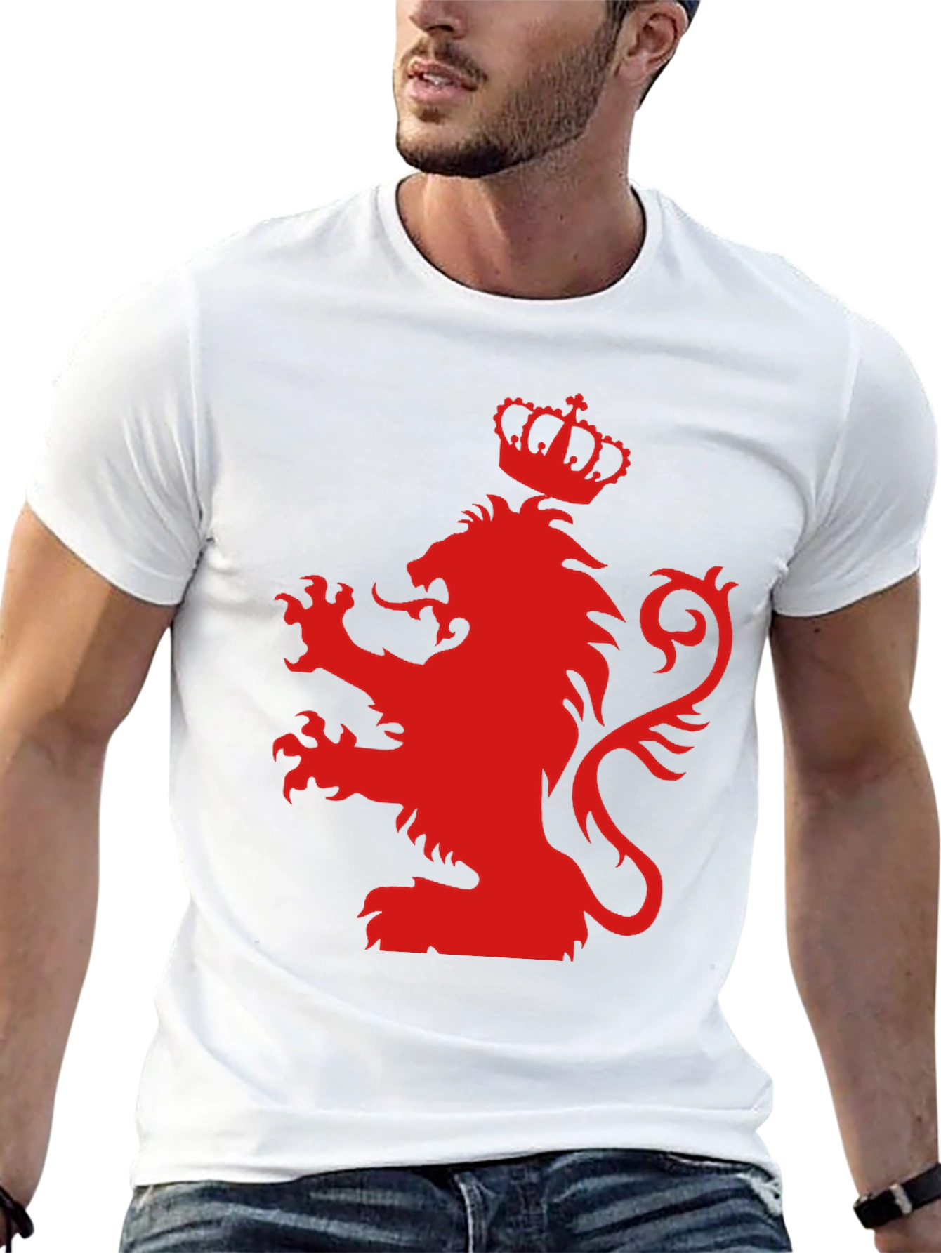 Red Lion Crest Black T-Shirt