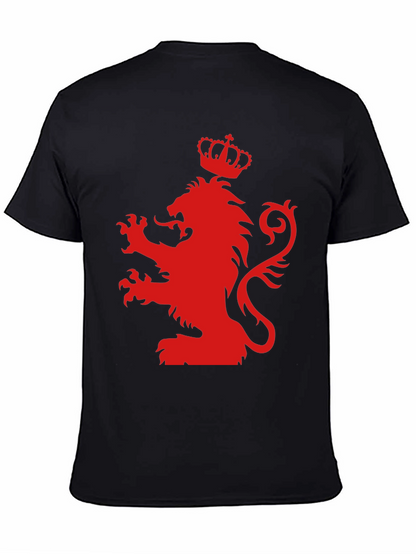 Red Lion Crest Black T-Shirt