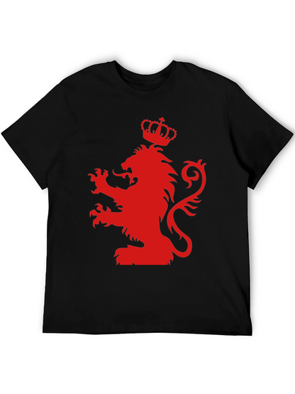 Red Lion Crest Black T-Shirt