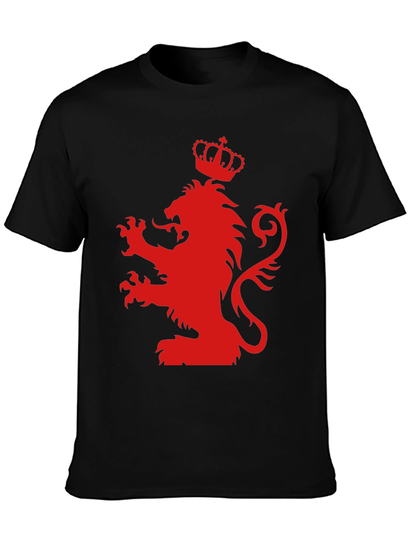 Red Lion Crest Black T-Shirt